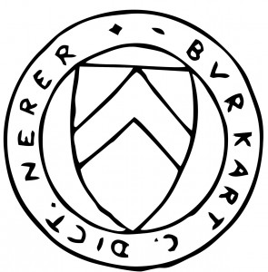 Abb. 18: Siegel<br />  Burkarts des Nerers, Mitte 14. Jahrhundert.
